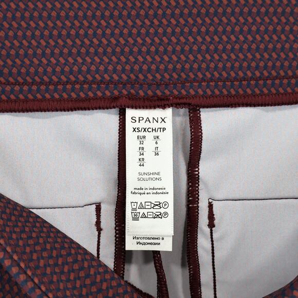 Spanx Sunshine Skort 6” Geoscape Orange Size XS NWT - Picture 4 of 7